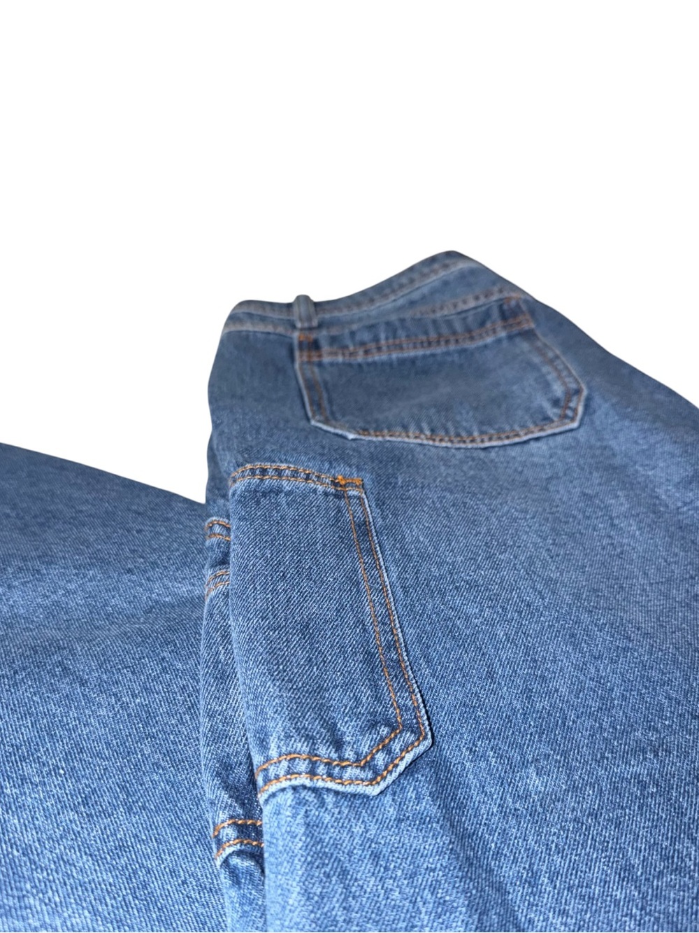 Monkey Ride ~ Jeans ~ Relaxed ~ Mid-Blue Denim ~ Carpenter-Style ~ Wide Legged - Picture 8 of 10